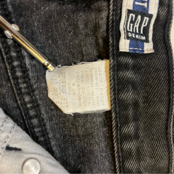 VTG. GAP Women's Black Denim Jeans - Picture 5 of 5